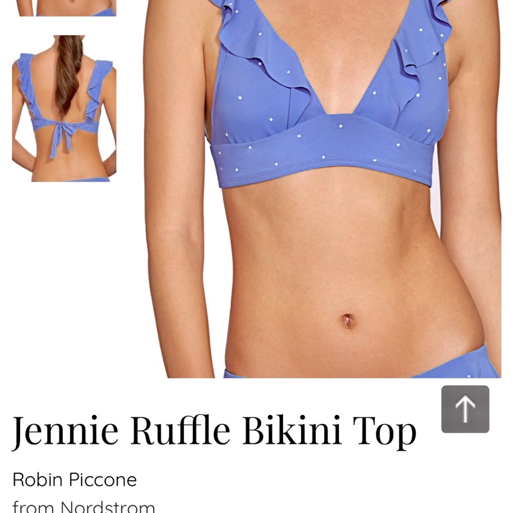 NWOT-Robin Piccone ruffle bikini top (Jennie)